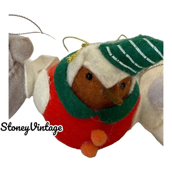 Featherly Friends 4pc Christmas Tree Ornament Set, NWT - Picture 4 of 8